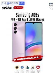 Samsung A05s - 4GB RAM - 128GB Storage - PTA Approved - 12 Months Warranty - Violet - The Original Bro Mobiles - TOB36